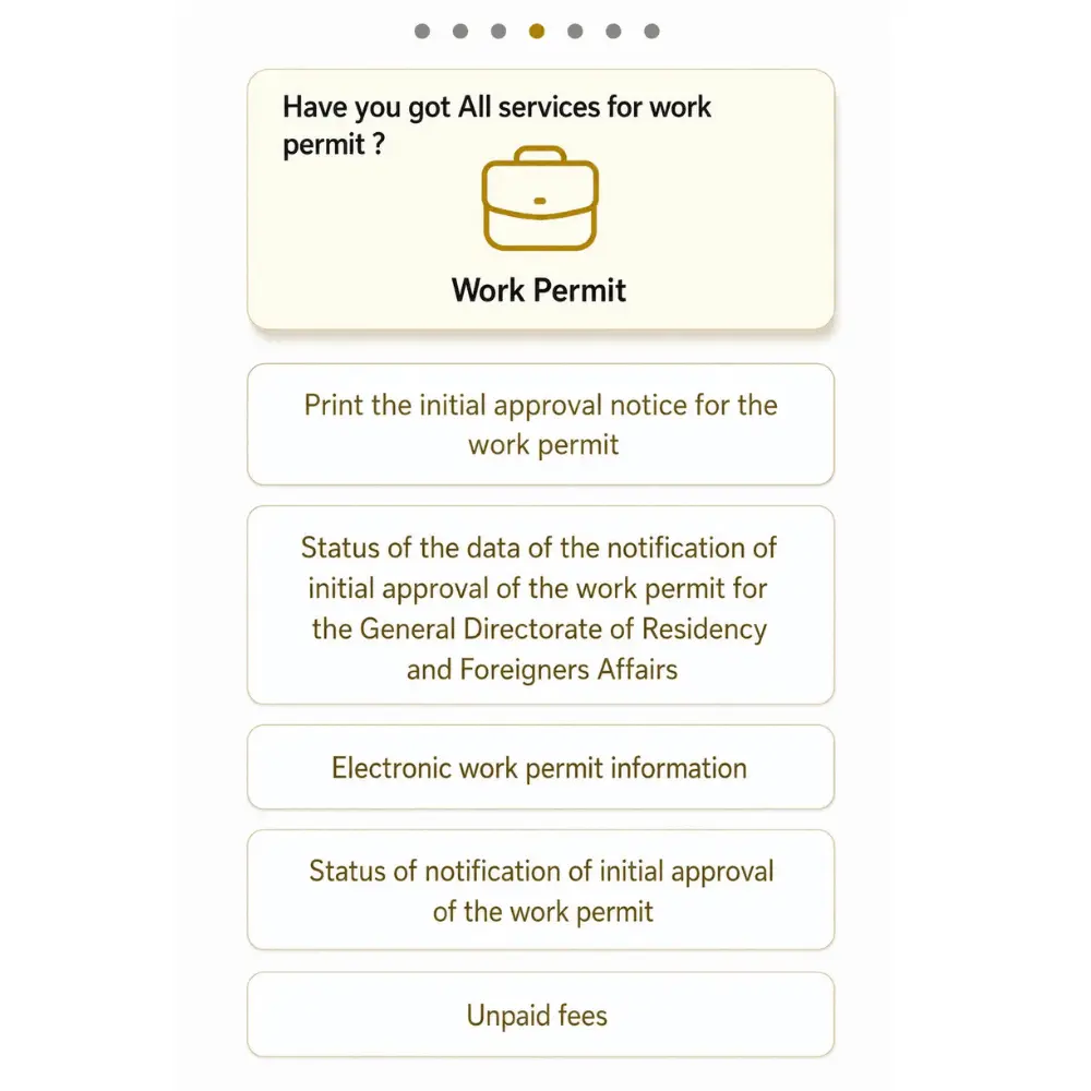 How to check the labour card status? your can select the service like print the labour card